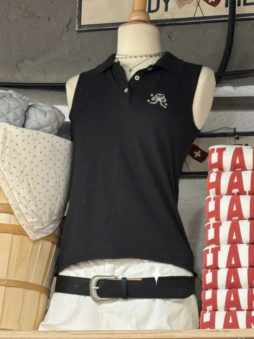 

Женская летняя хлопковая майка-топ с вышивкой кошки и бантом, с отложным воротником, без рукавов, приталенная, в милом стиле преппи