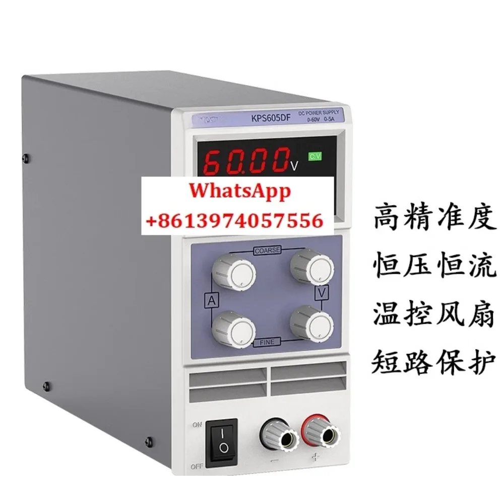

Wanptek solid test KPS605D/KPS605DF DC regulated power supply adjustable 60V 5A high precision