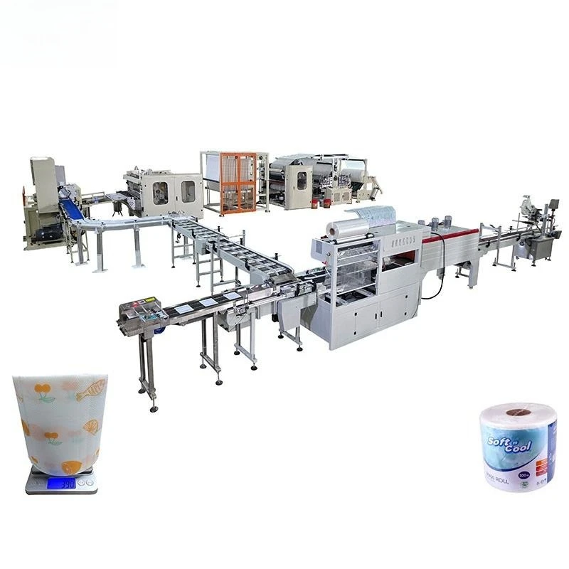 Toilet Paper Making Machine Tissue Converting Machine Production Line Automatic Machine Small Business Strong Frame Robust