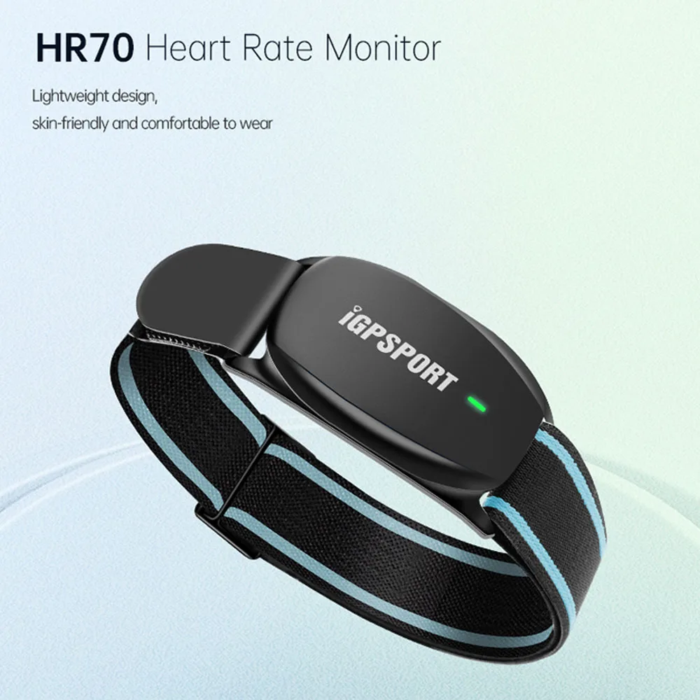 iGPSPORT HR70 Heart Rate Monitor Armband Fitness Running Sport Heart Rate Sensor Bluetooth ANT+ for Cycling Bike Computer BSC300