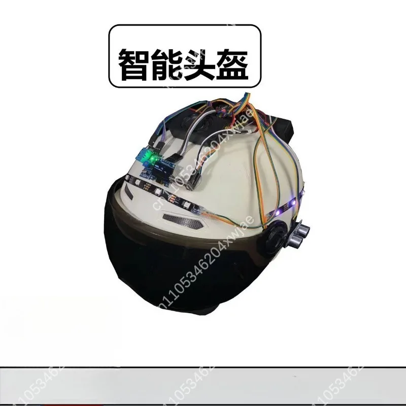 Intelligent Cycling Helmet with Wireless Bluetooth Headset HDSpeakers Noise Reduction MicrophoneWaterproof for Motorcycle Riding