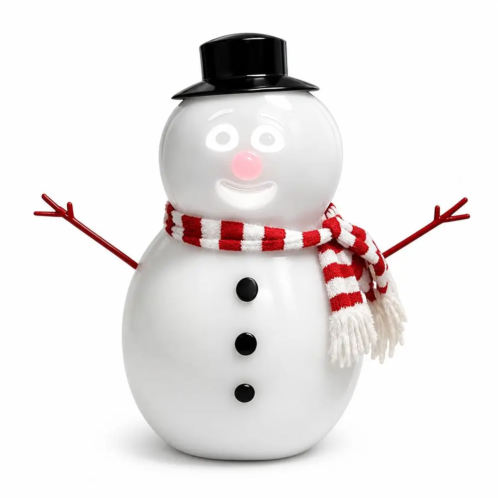 Plastic Talking Snowman Animated Talking Function Animated Snowman Blinking Eyes Snowman Shape Blinking Snowman Winter Display