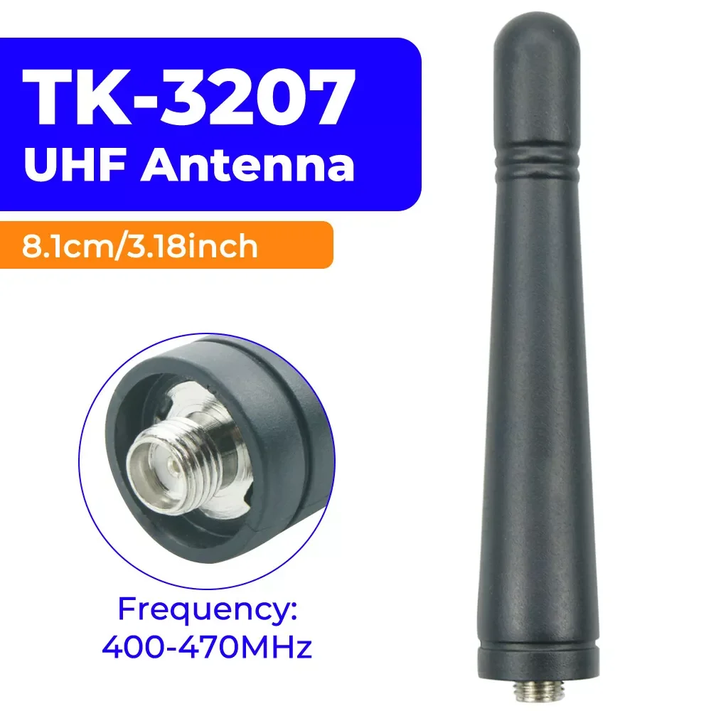 KRA23 UHF 400-470MHz SMA-Feamle Antenna for Kenwood TK-3207G TK3207 TK3107 PUXING WOUXUN Baofeng HYT QUANSHENG LINTON Radio