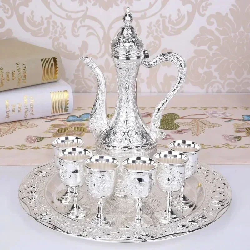 Imagem -06 - Vinho Estilo Vintage Decanter Dispenser Drinkware Casamento Copos de Vinho Colecionáveis Servindo Prato Casa Suprimentos do Feriado