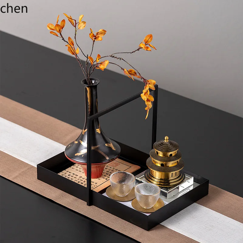 YFY New Chinese Zen Style High-End Decorative Ornaments Model Room Store Living Room Coffee Table Antique Style