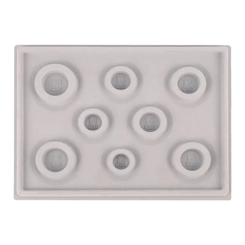 

AT05-2X Флокированный лоток для бисероплетения и создания браслетов, инструмент для изготовления ювелирных изделий своими руками, серый