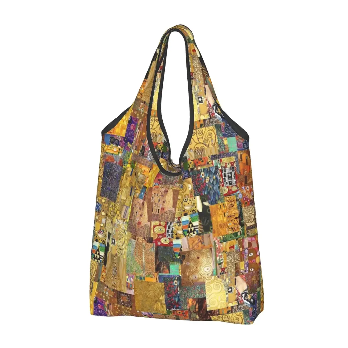 

Gustav Klimt Freyas Art Grocery Bag Durable Large Reusable Recycle Foldable Heavy Duty Shopping Eco Bag Washable Lightweight