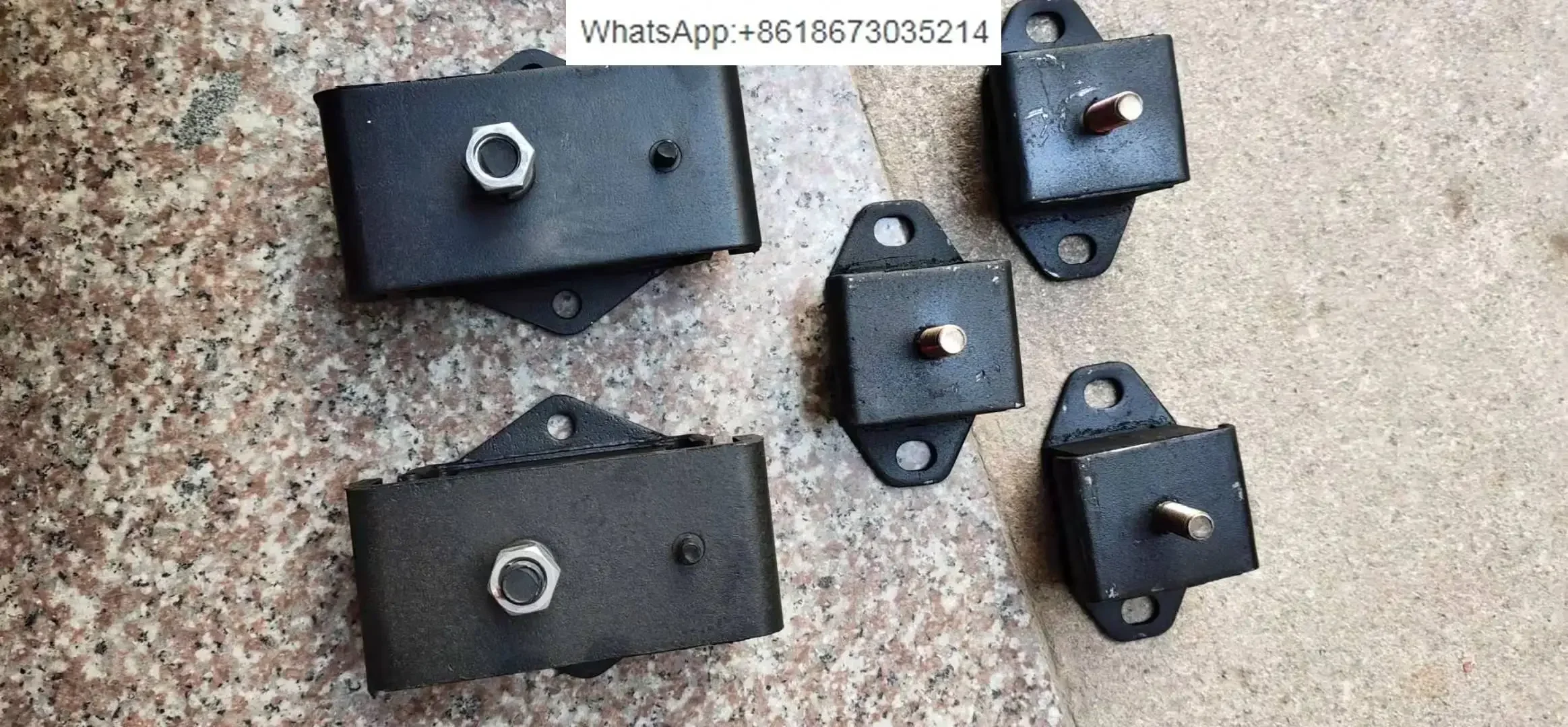 Wheeled excavator 65-75-8-9 engine front and rear bracket machine foot pad, gearbox transfer box rubber pad