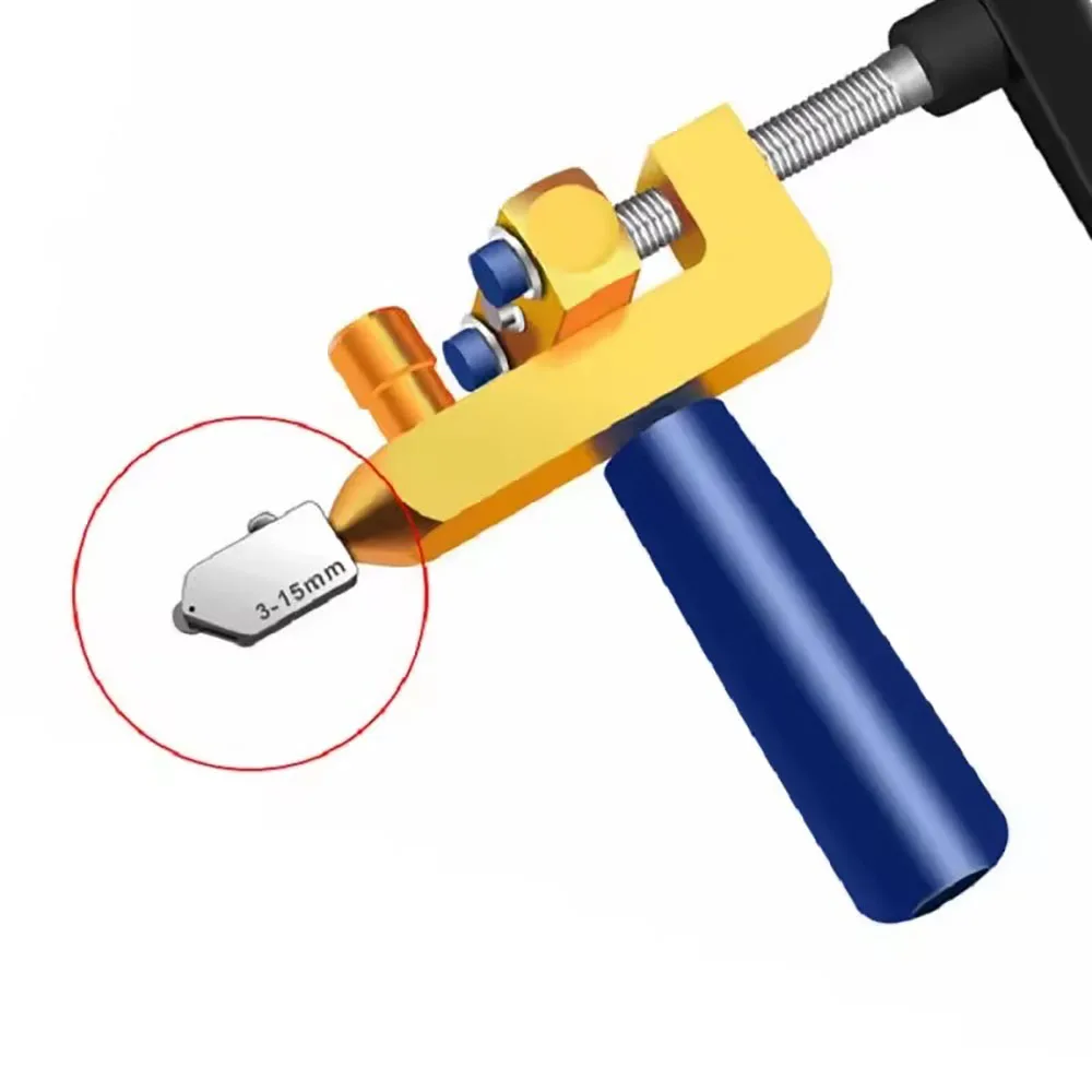 5pcs Diamond Glass Cutter for Cutting Glass Tiles, 3-15mm Hand Tools, Ceramic Tile Cutting Tool, DIY Glass Cutting