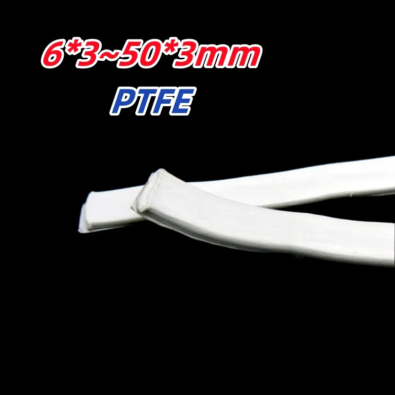 

6*3 ~ 50*3 мм эластичная лента из ПТФЭ, эластичная губчатая лента, уплотнительные ленты, расширенные ленты для тела, высокая термостойкость