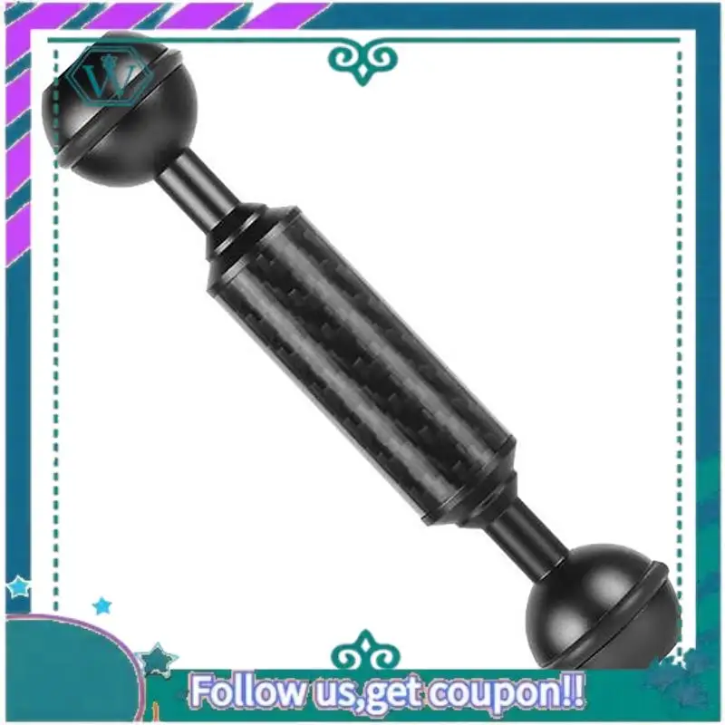 ترقية المزدوج يده استقرار الغوص كاميرا تحت الماء العلب صينية/قبضة مع ألياف الكربون تعويم تمديد الذراع #5