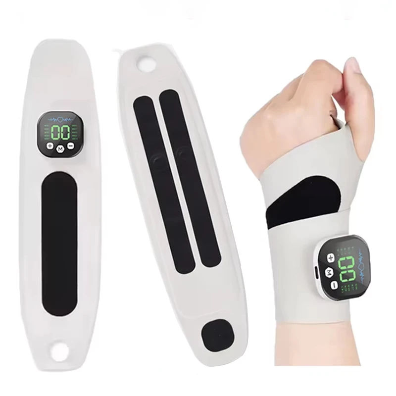 Electric Wrist Massager 5 Levels Compress 3 Levels Vibration Massage Wrist Guard Band Carpal Tunnel view 6