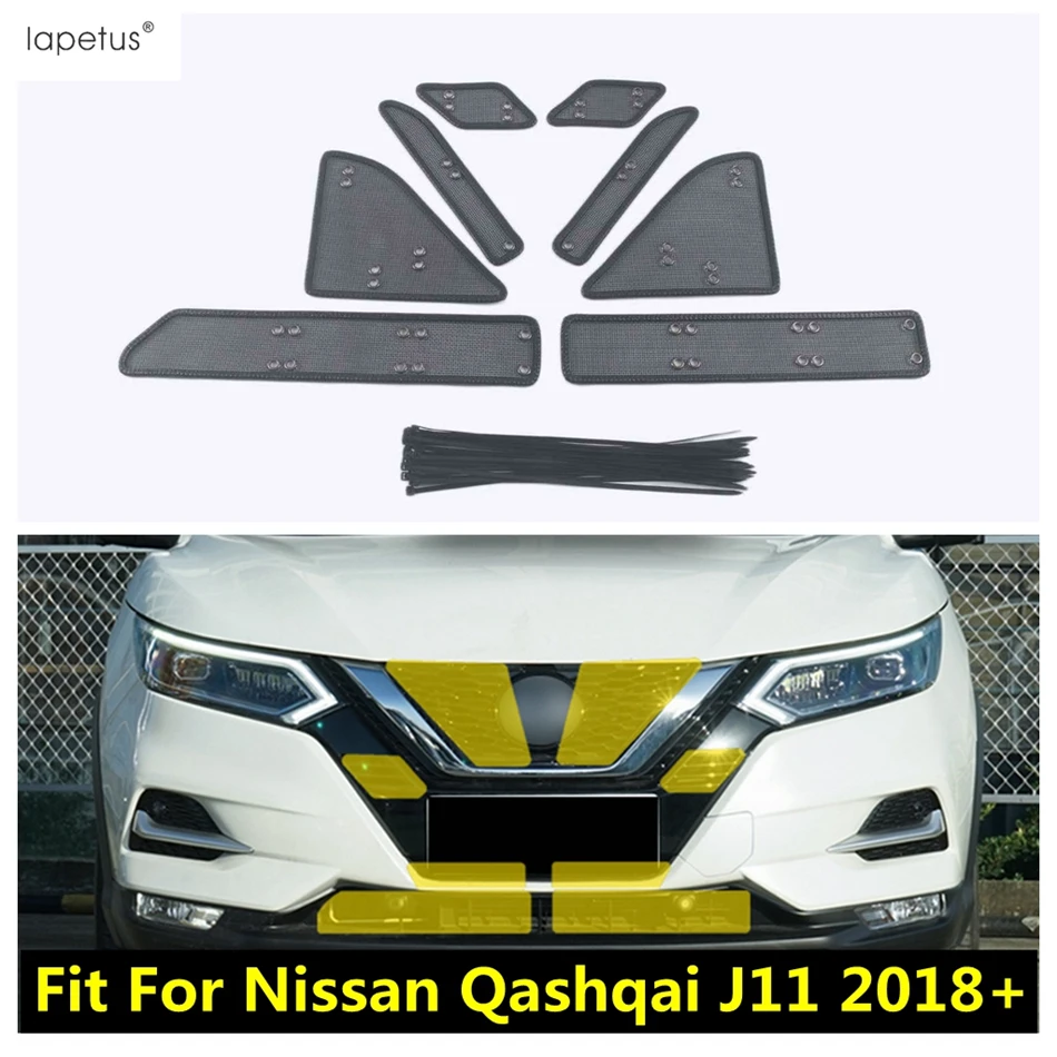 

Car Front Middle Grille Insert Net Insect Screening Mesh Dust Accessories Exterior Refit For Nissan Qashqai J11 2018 2019 2020