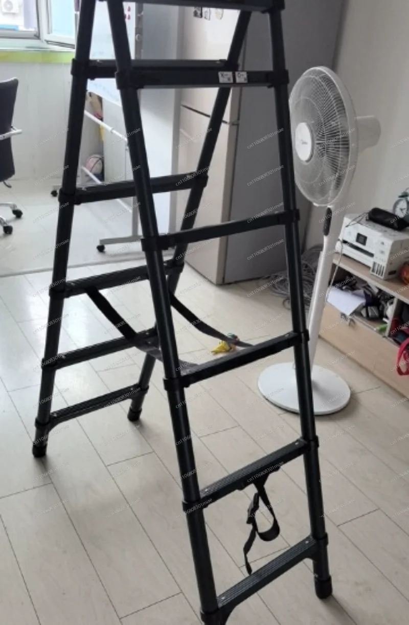 Walking ladder herringbone telescopic ladder portable thickening engineering folding ladder household multi-function