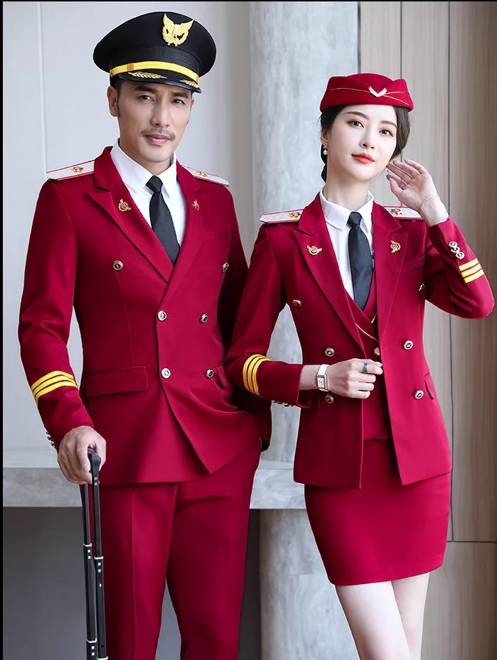 Work uniform for men and women, spring and autumn professional suit