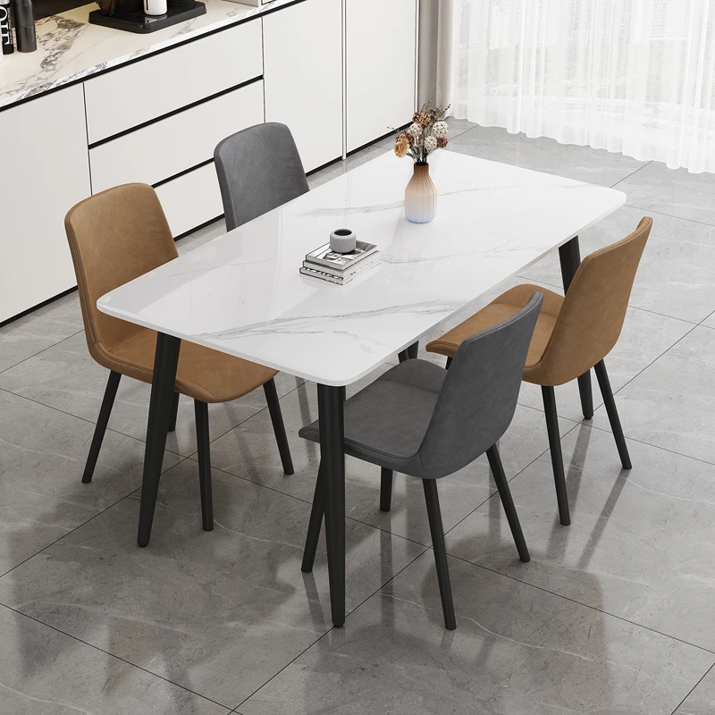 كراسي طعام بتصميم ريفي، كراسي طعام شفافة للمطبخ الفاخرة، أثاث منزلي حديث محمول Eetkamerstoel #3