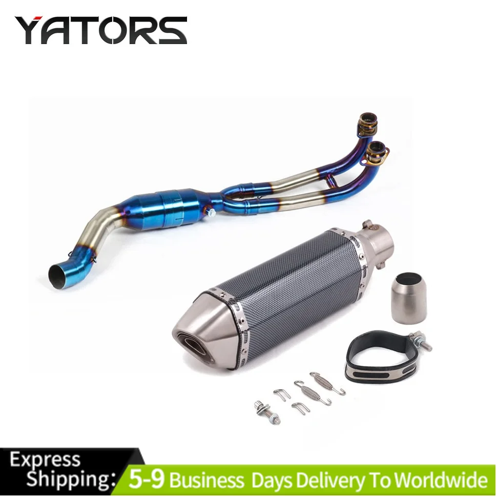 

Slip On Exhaust 310mm Mufflers Header Link Pipe Fits Yamaha TMAX500 530 2008-16 Exhaust Systems Exhausts Pipes