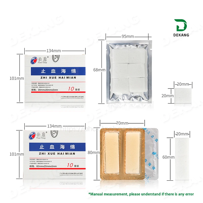 Hemostatic Sponge Wound  Gelatin Cotton Roll