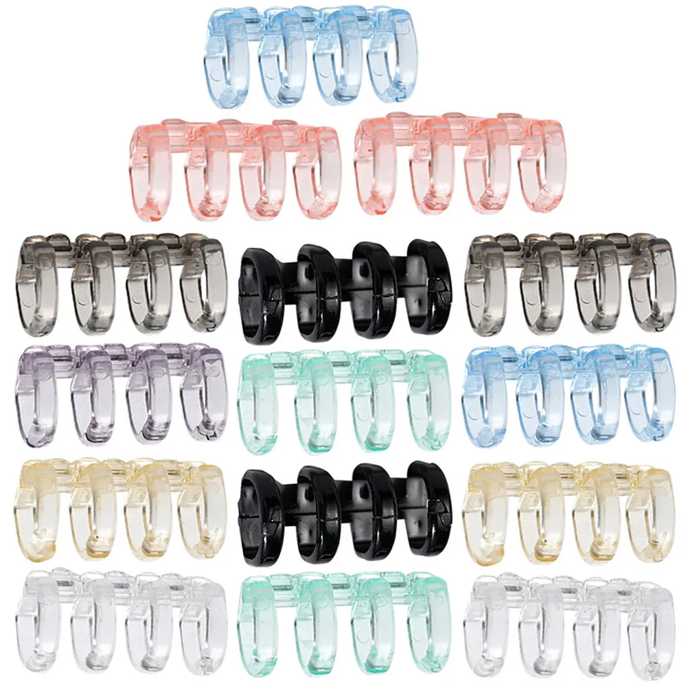 

16Pcs Flexible Plastic Loose Leaf Binder Rings for Notebook Book Binding DIY Photo Album Calendar Journal School Office Home Use