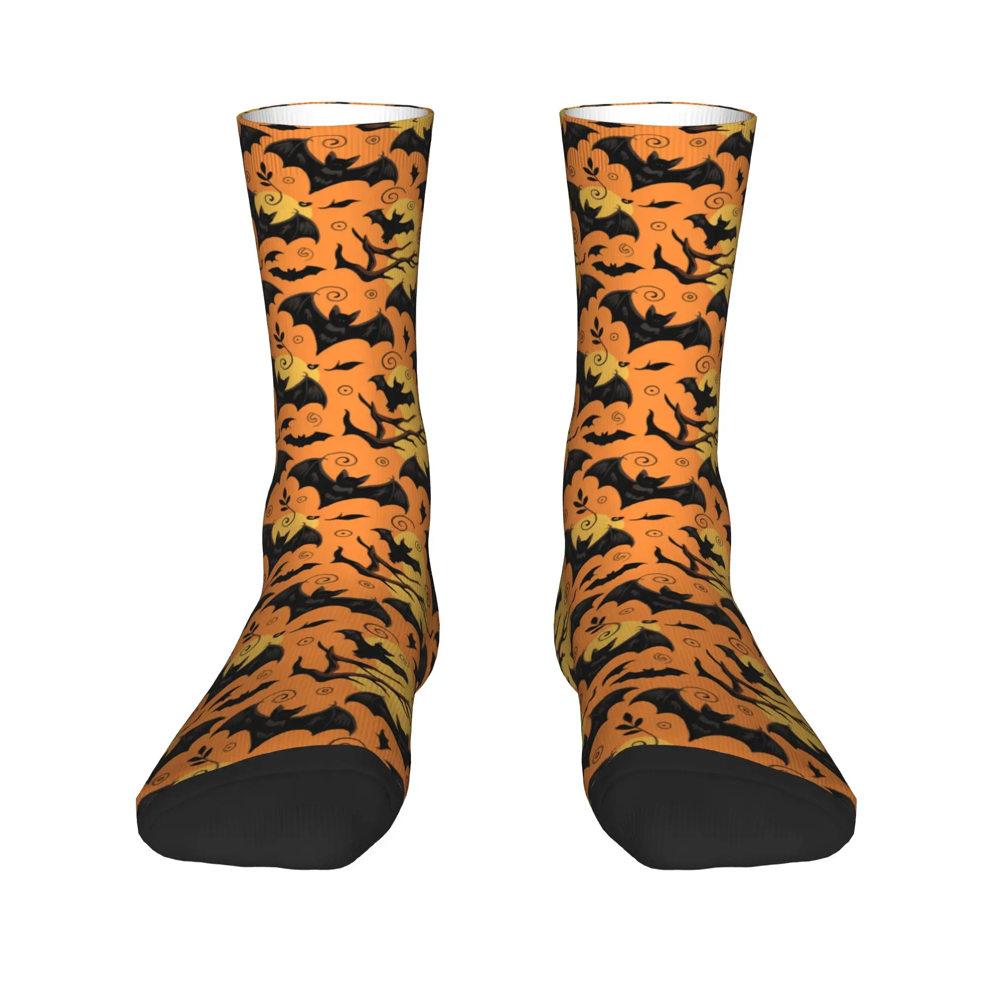 

Bats Halloween Goth Occult Witch Men's Crew Socks Unisex Fun Spring Summer Autumn Winter Dress Socks