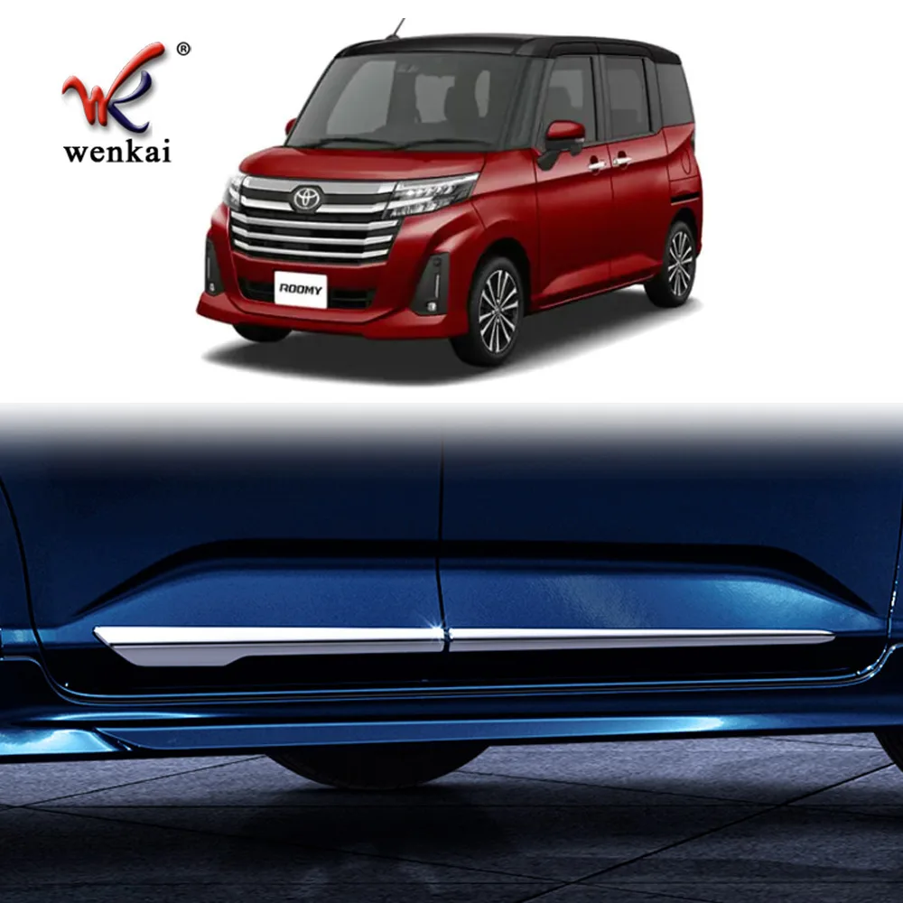 

Подходит для Toyota Roomy, модифицированная накладка на край двери с блестками, **** Специальная накладка для предотвращения столкновений с гальваническим покрытием корпуса THOR.