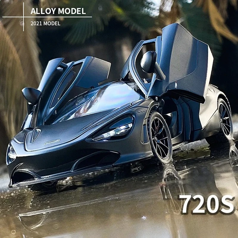 Modèle en alliage de haute Simulation 1:32 720S, véhicule en métal, son et lumière, jouet de Collection de voitures, cadeaux pour enfants A285