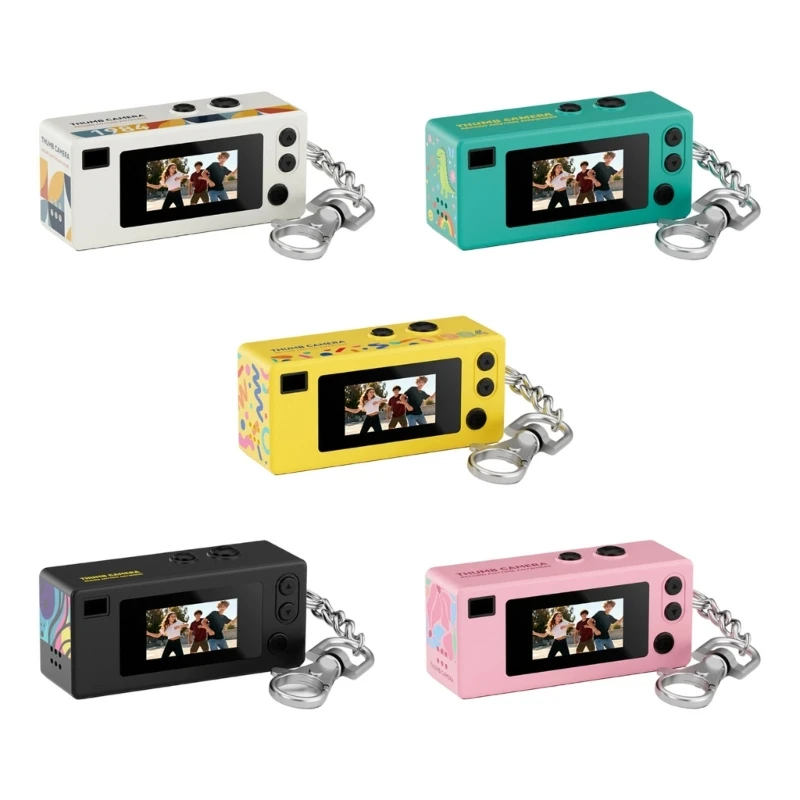 L93B Portable Mini Camera G65 Small Thumb Design With Chain For pack hoop Accessory 1080P Video Photo Recording Black White