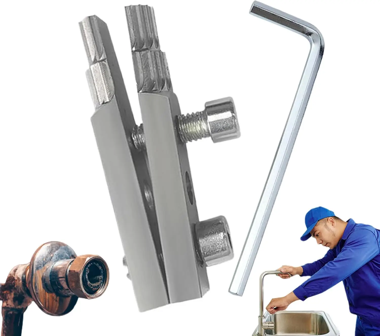 

Faucet Removal Tool Faucet Water Pipe Removal Device Indoor Long Multifunct Faucet Efficient Pulling Expansion Repair Tools