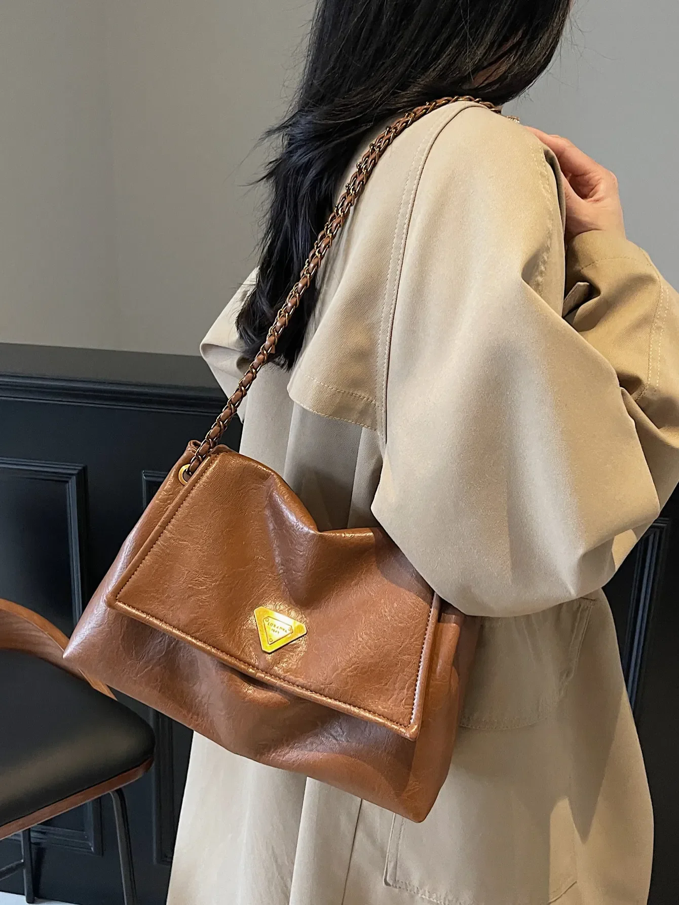 

Designer Purse Shoulder Crossbody Designer 2025 Ladies Flap Fashion Handbag Square Leather Black Chain Mini High Quality Armpit