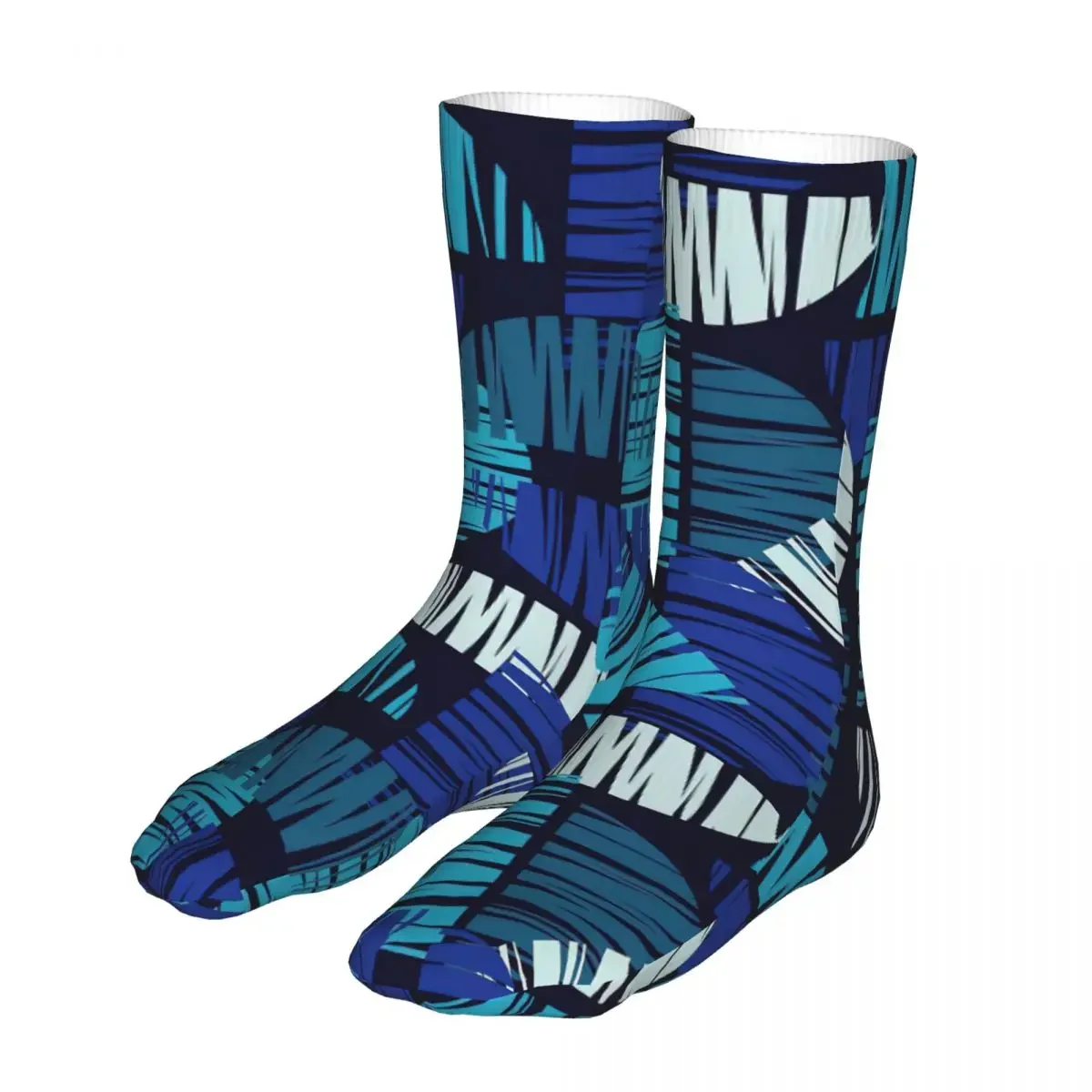 Geometric Pattern Socks Men Women Polyester Casual Retro Urban Socks Crazy Spring Summer Autumn Winter Stockings Gift