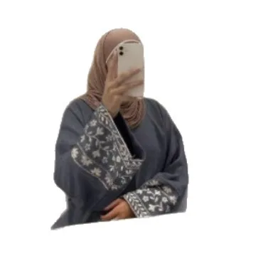 Eid Abaya Abito Donna Jalabiya Abiti Lunghi Musulmani Dubai Abaya Caftano Abiti Robe Ricamo Lace Up Ramadan Modesto Marocco