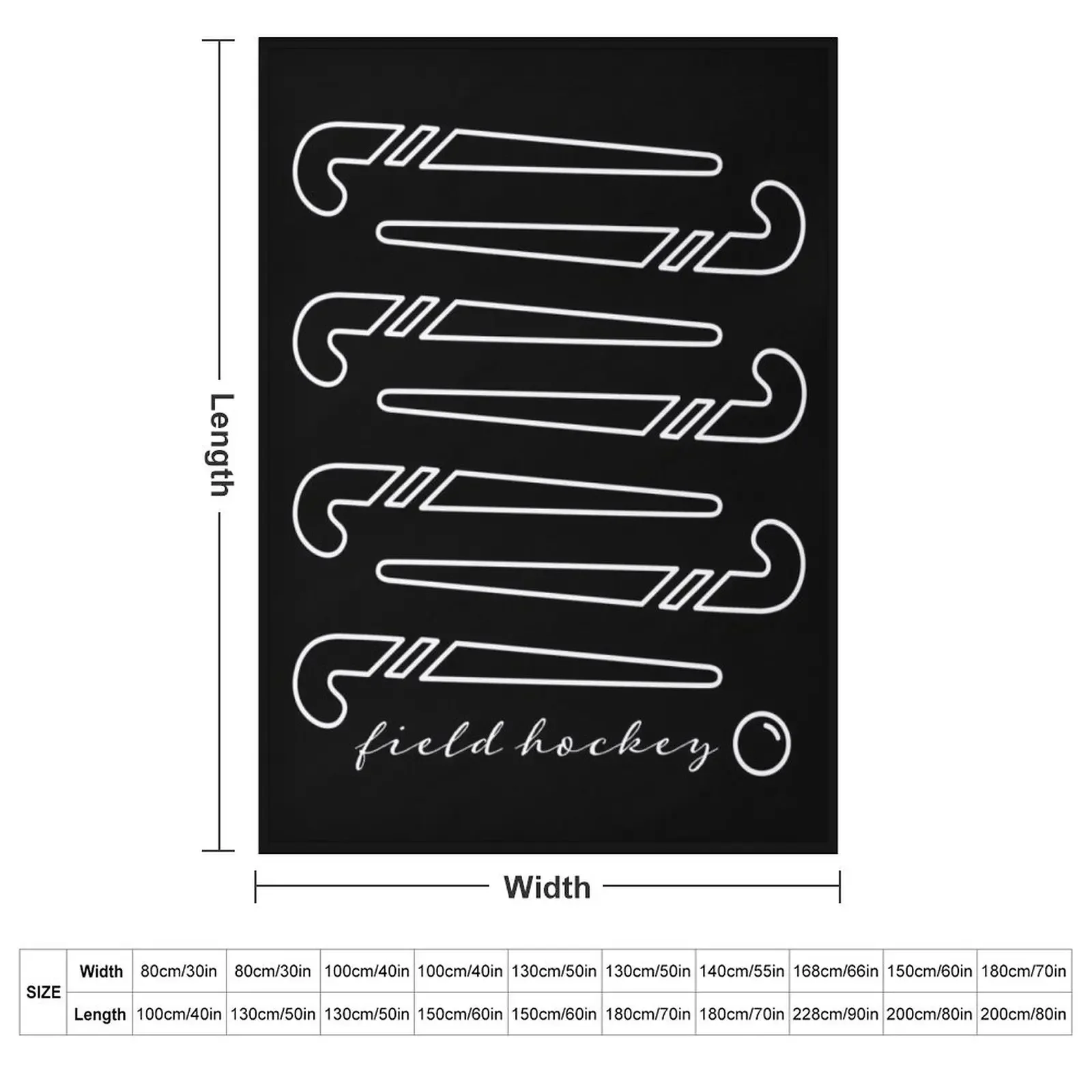 Hockey stick white Throw Blanket sofa bed Extra Large Throw Travel wednesday Blankets