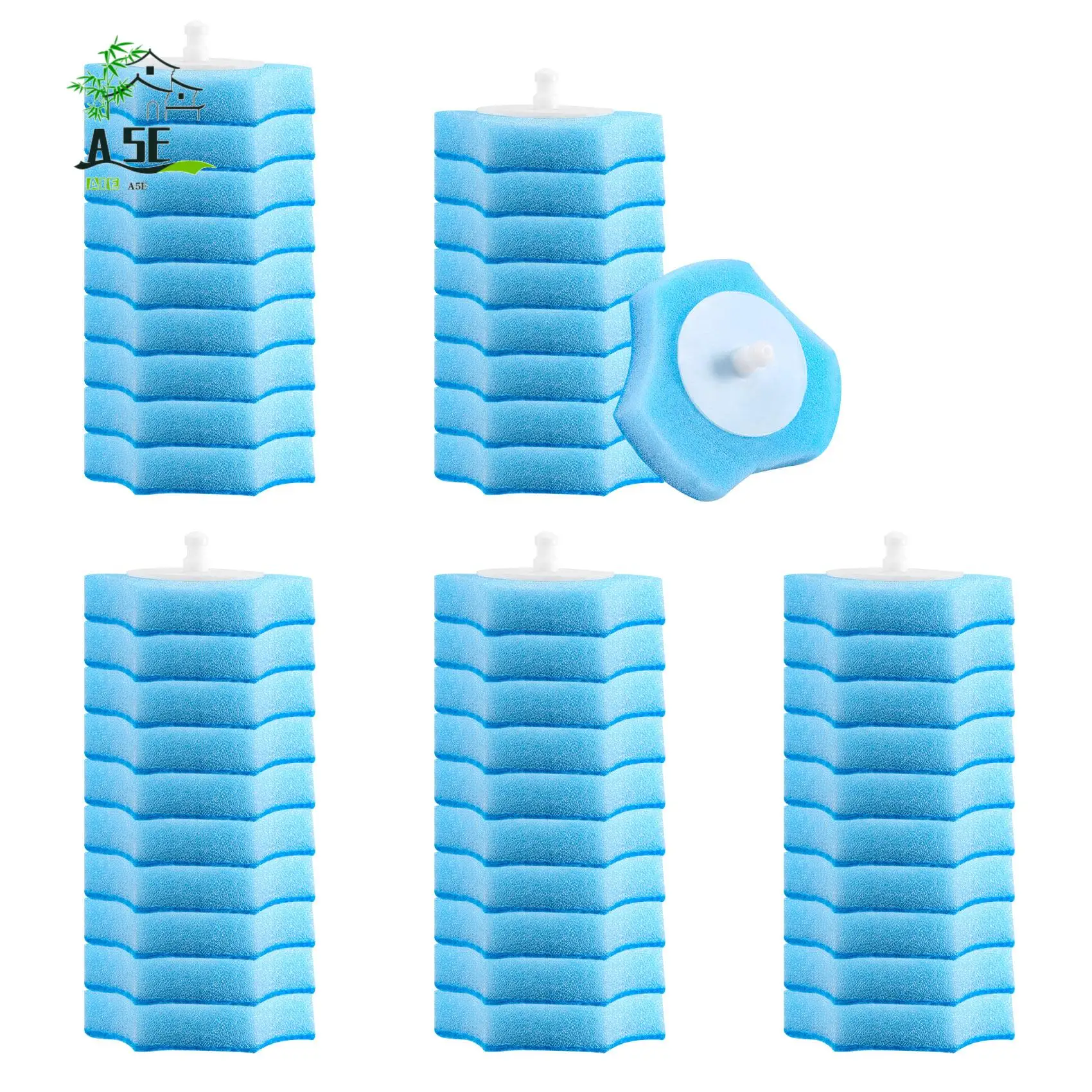 

A05E-Disposable Toilet Cleaning System Disposable Toilet Flushable Refill Fresh Brush Flushable Refills - 48 Refills