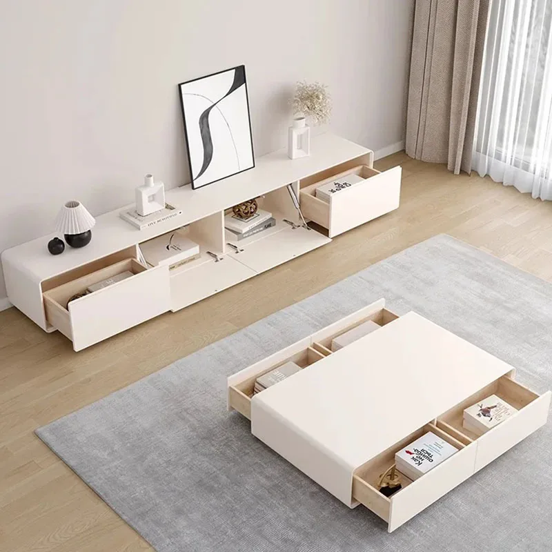 

White Modern Tv Stand Cabinet Storage Drawer Living Room Tv Stand Cabinet Simple Unique Suporte Para Tv Theater Furniture