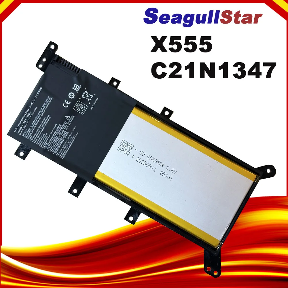 C21N1347 Laptop Battery For ASUS C21N1347 A555 A555L F554 F554L F555L FL5500L FL5600L F555UA F555U F555UJ F555UF K555D R557L