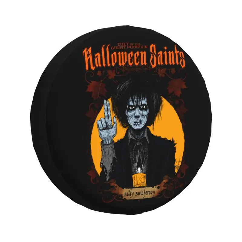 Custom Halloween Saints Billy Butcherson Spare Tire Cover for Honda Jeep Hocus Pocus Witch Movie Car Wheel Protector Cover