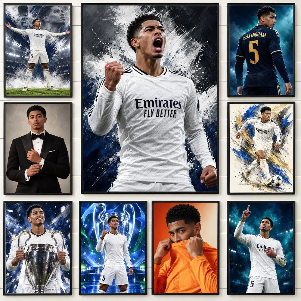 Athlete Jude Bellingham  Poster High-definition  stickers, suitable for bedroom, living room, home decoration