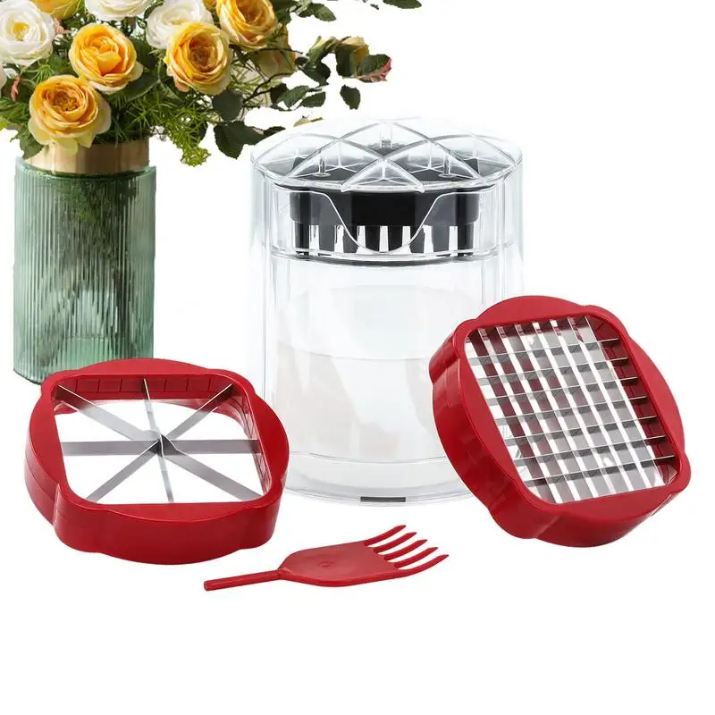 French Fry Potato Cutter Efficient Vegetable Grid Slicer Home Use Potato Slicer French Fry Cutter Manual Hand Press For Onion