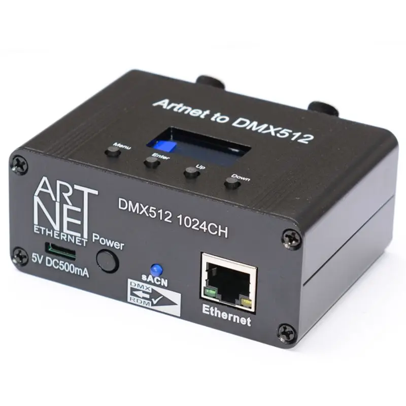 THIVN-Artnet DMX512 Ethernet Lighting Controller Interface 2 Universe 1024 Disco,RDM/Ascn Version