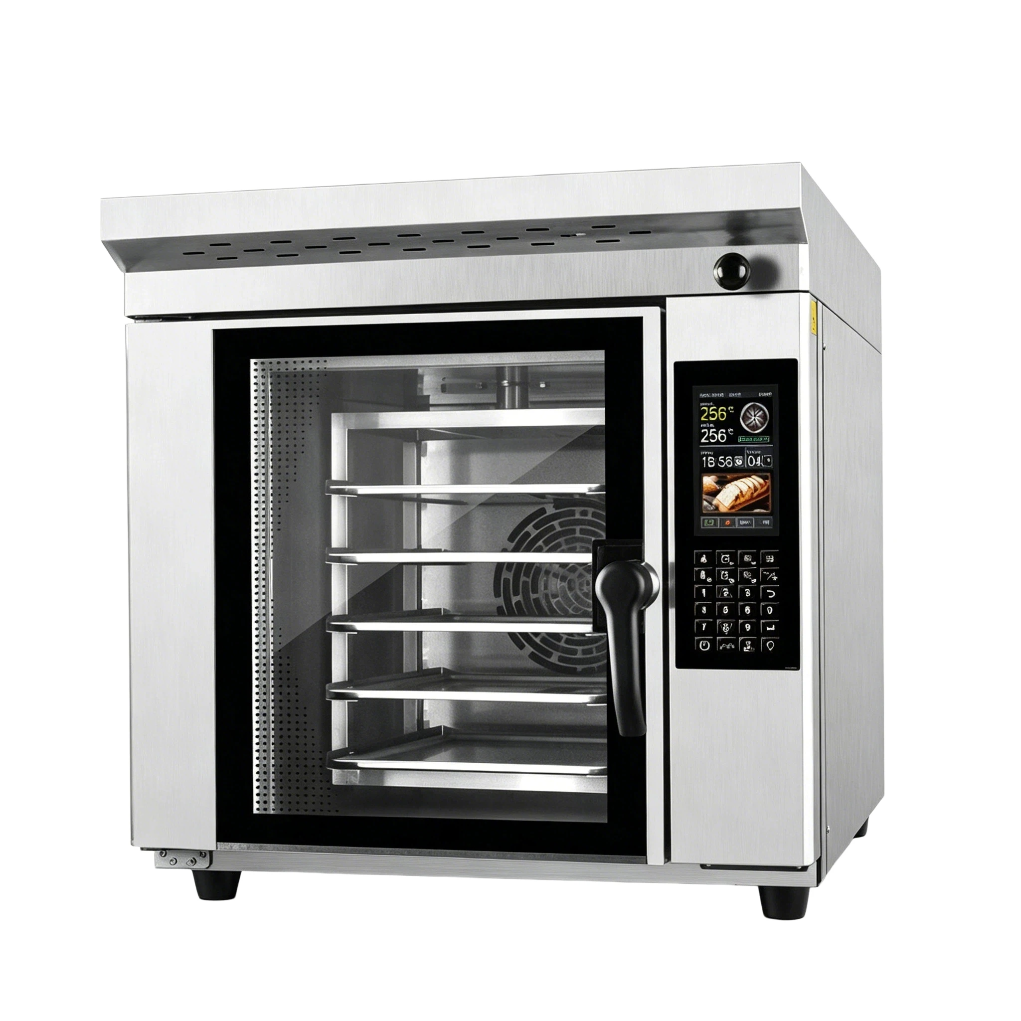 Combi Oven 6000W Touch Control with Steam & Overheat Protection for Bakery & Restaurant Use