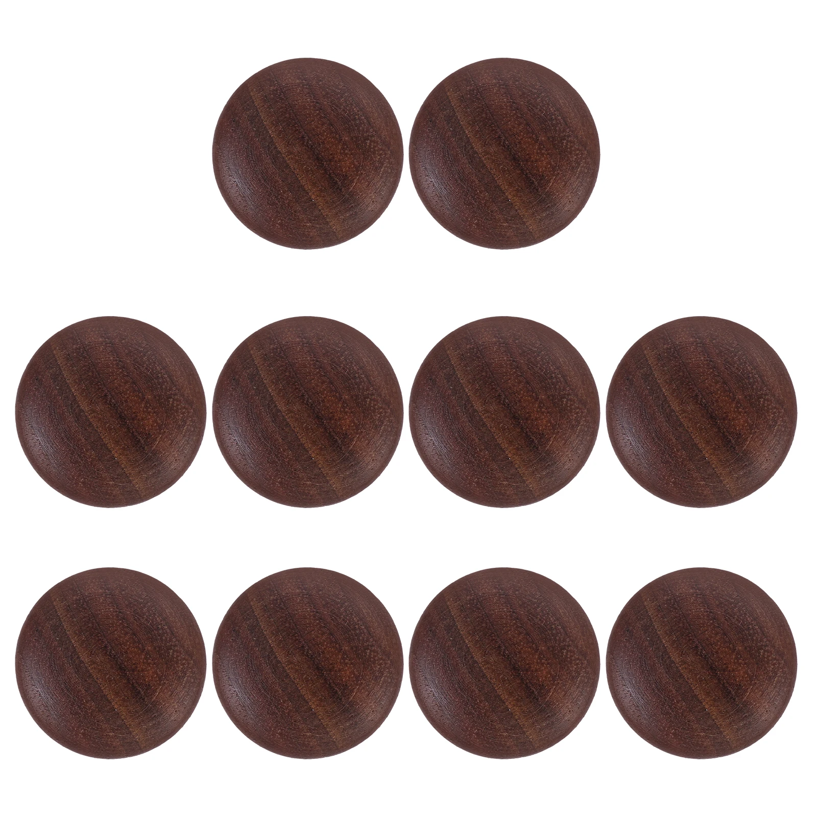 

10pcs Solid Wood Handles Walnut Cabinet Drawer Pulls Vintage Wooden Dresser Knobs Durable Kitchen Door Handles Furniture