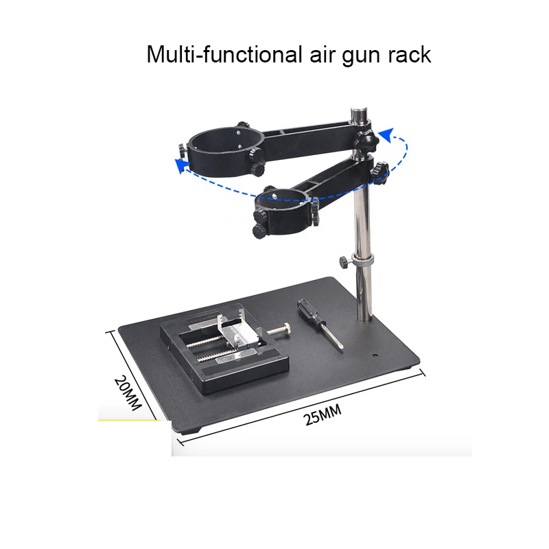 TE-812 Foldable Air Gun Rack Soldering Clamp Metal Flexible Fixture Stand Bracket Holder Repair Platform BGA Rework Station