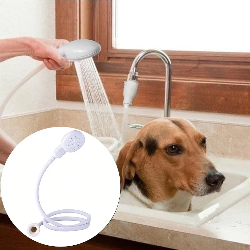 

1PC Easy Quick-Connect & Multifunction Shower Faucet Adapter, Handheld Sprayer for Bath, Hair Wash, and Pet Cleaning
