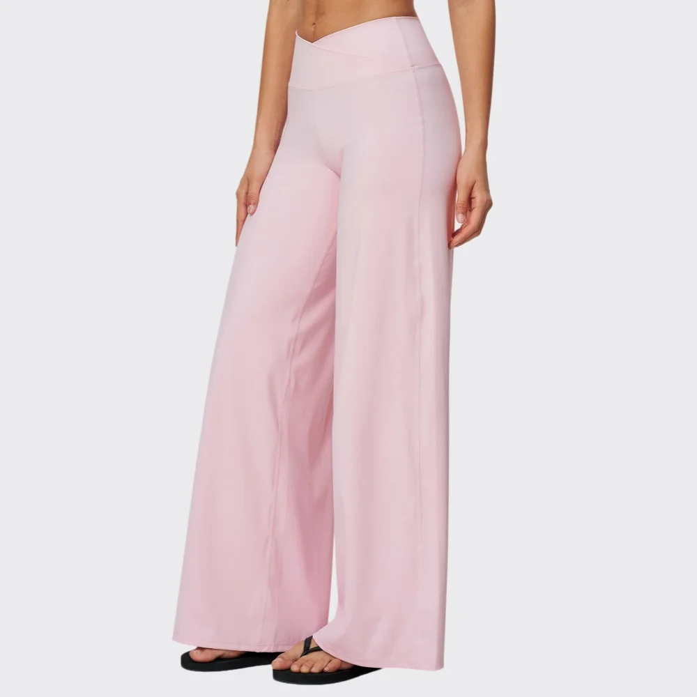 High Waist Yoga Flared Pants Women Outdoor Sports Wide Leg Pants Fitness Bell Bottom Trousers Sports Flared Pants Dance Trousers