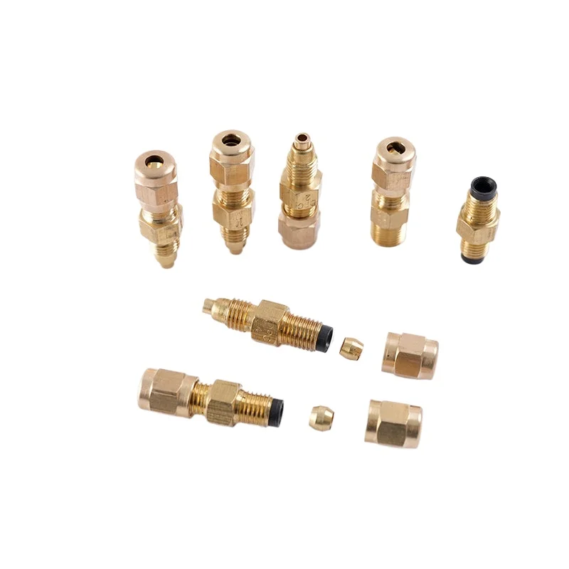 M8x1 Brass DPC Resistance-Type Lubrication Metering Valve, Precision Flow Control One-Way Oil Distributor Fitting Elbow