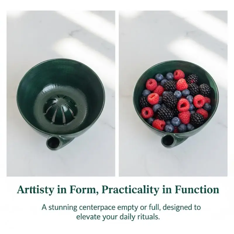 1PC Swirling Fruit Vegetable Washing Bowl Self-Spinning Drain 360° Vortex Cleaning Kitchen Colander Tool