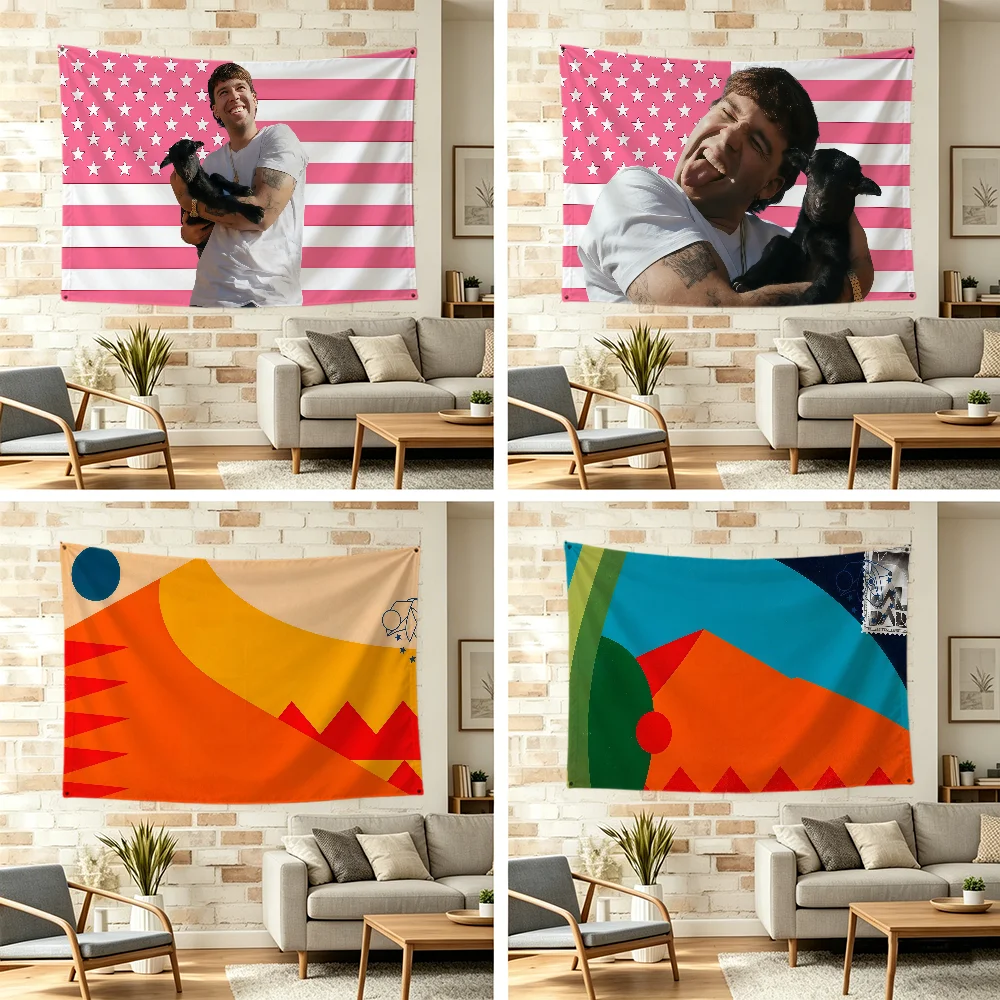 Spain Singer Q-quevedo EL BAIFO Flag Durable Outdoor Indoor Patio Festive Decoration Classic Design Pole Wall Room Banner