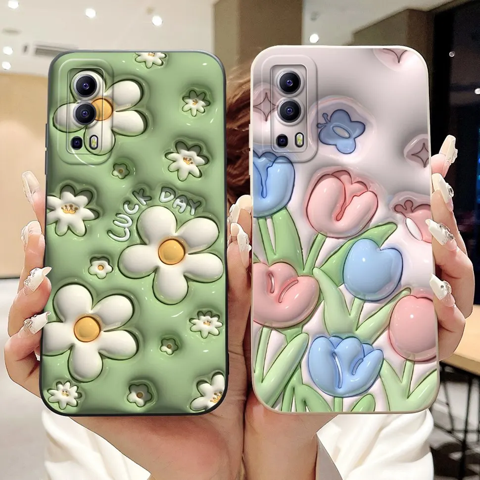 For Vivo Y72 5G Case Cover Silicone Soft TPU Phone Protective Shell Stylish Funda For Vivo Y 72 Y72 5G V2041 Cases Covers Bumper