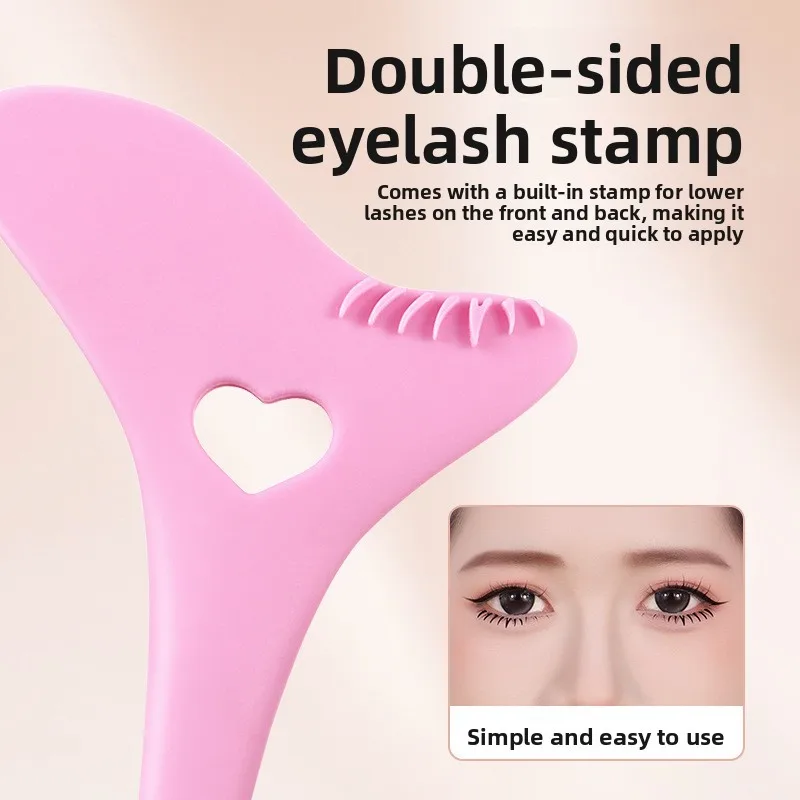 جديد سيليكون زهرة اللوحة كحل كتلة مريحة مجلس الرموش عينيه ختم لينة الحاجب مشط مساعد #2