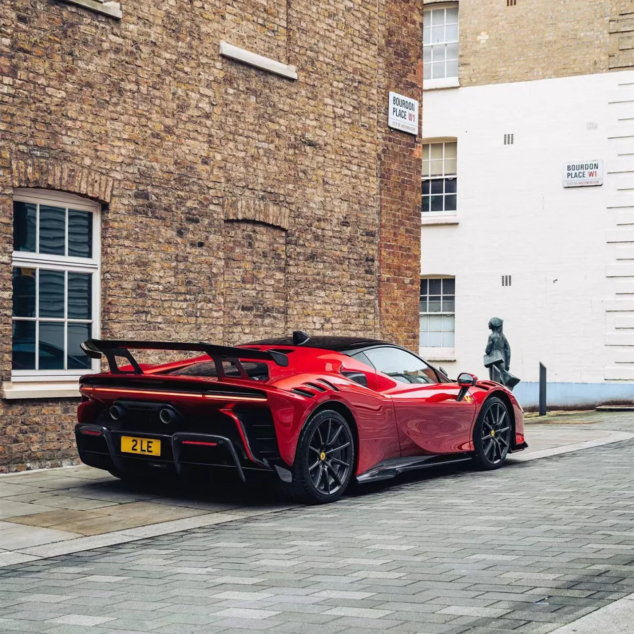 For Ferrari SF90 Carbon Fiber Body Kit SF90 Upgraded SF90 XX Style Front and Rear Bumper Side Skirt Spoiler Hood Taillights